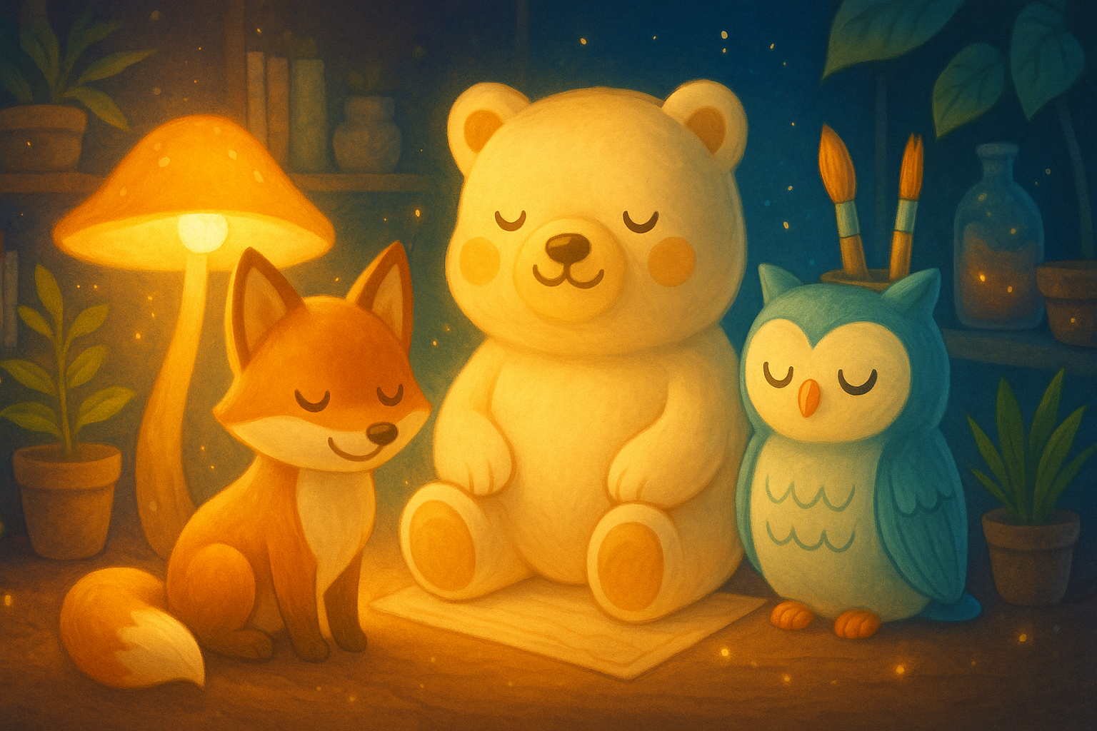 Зверь в мастерской на рабочем столе